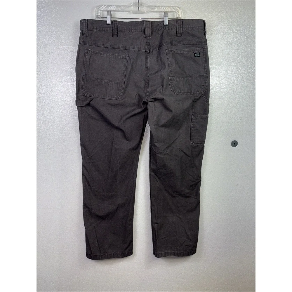 Key‎ Mens Carpenter Jeans 40X30 Double Knee Gray Work Pants Ripstop Outdoor